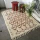 Berber carpet, 200cm x 145cm, diamond pattern, ethnic