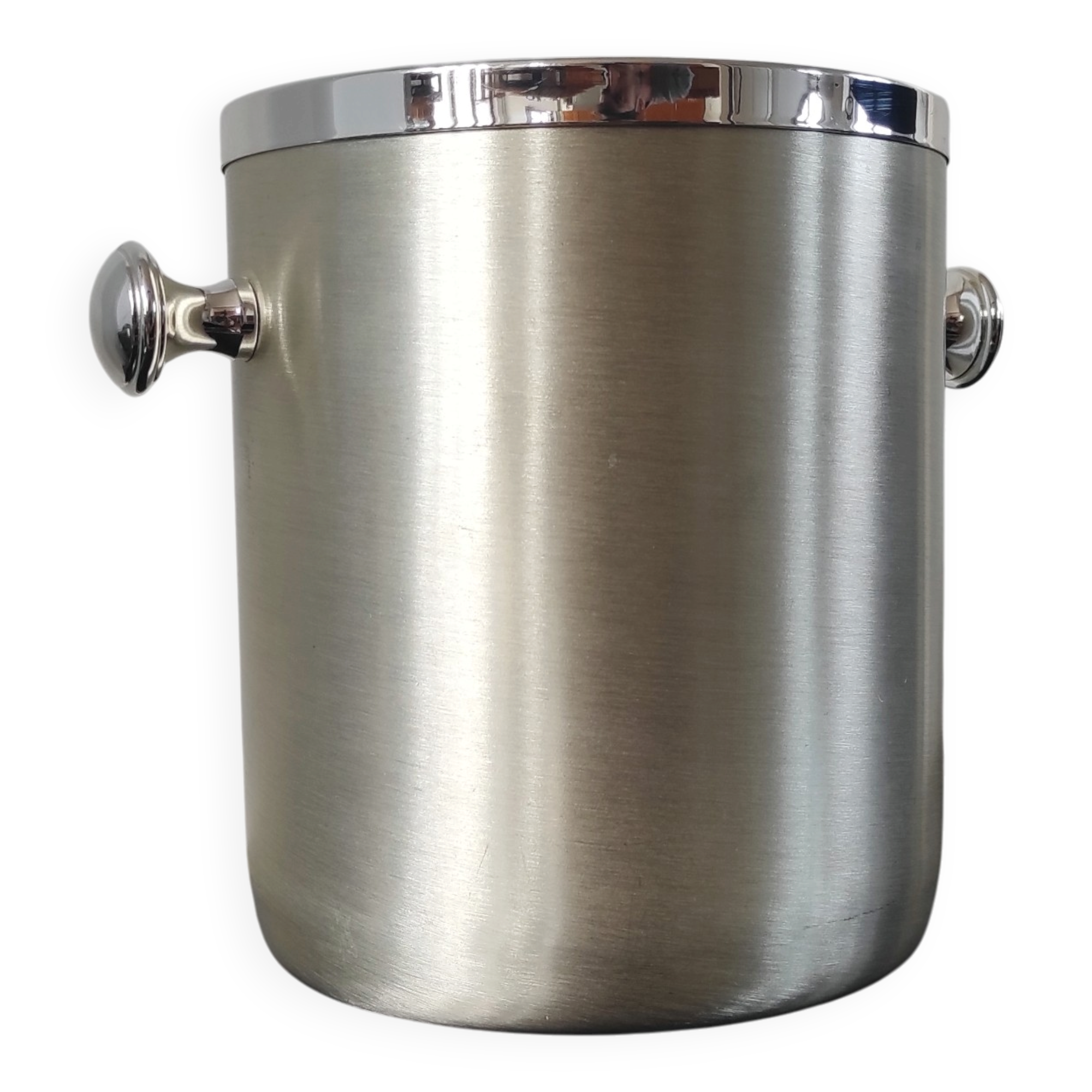 Vintage 70s insulated aluminium ice bucket