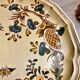Decorative plate earthenware of Salins France decoration of Aligne