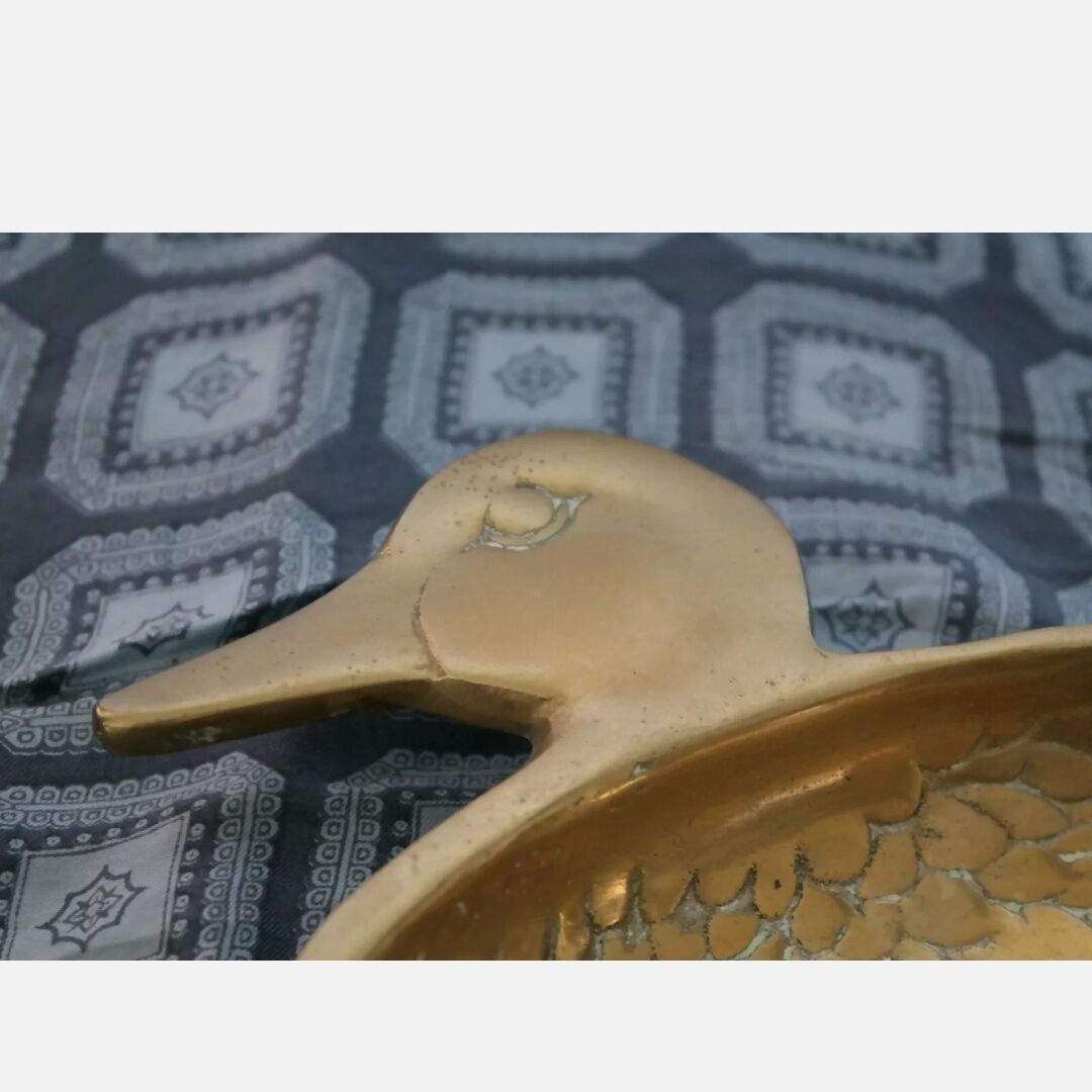 Vide poche en laiton formant un canard
