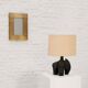 Sculptural Etched Brass Mirror by Jean Blazy, France, 1970s