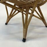 Rattan armchair by Rohe Noordwolde, 1960