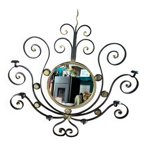 Miroir soleil en fer