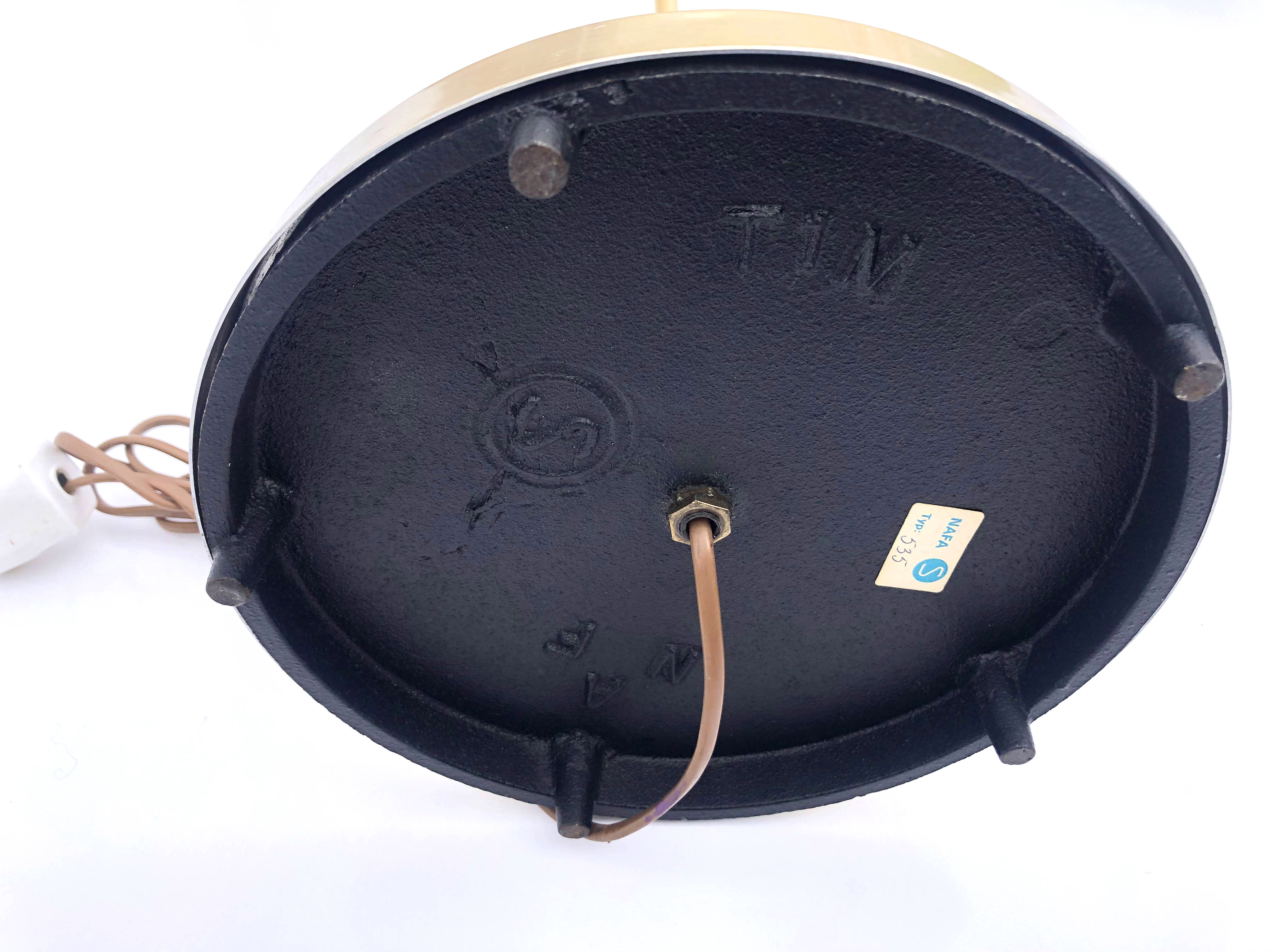 Vintage 20th Century Brass Spotlight Floor Lamp By NAFA, European Plug, 1960's