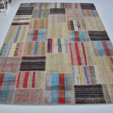 Vintage Anatolian Oushak Patchwork Rug sku 3040