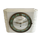 Ancienne pendule horloge vedette bakélite blanc france des années 50 vintage