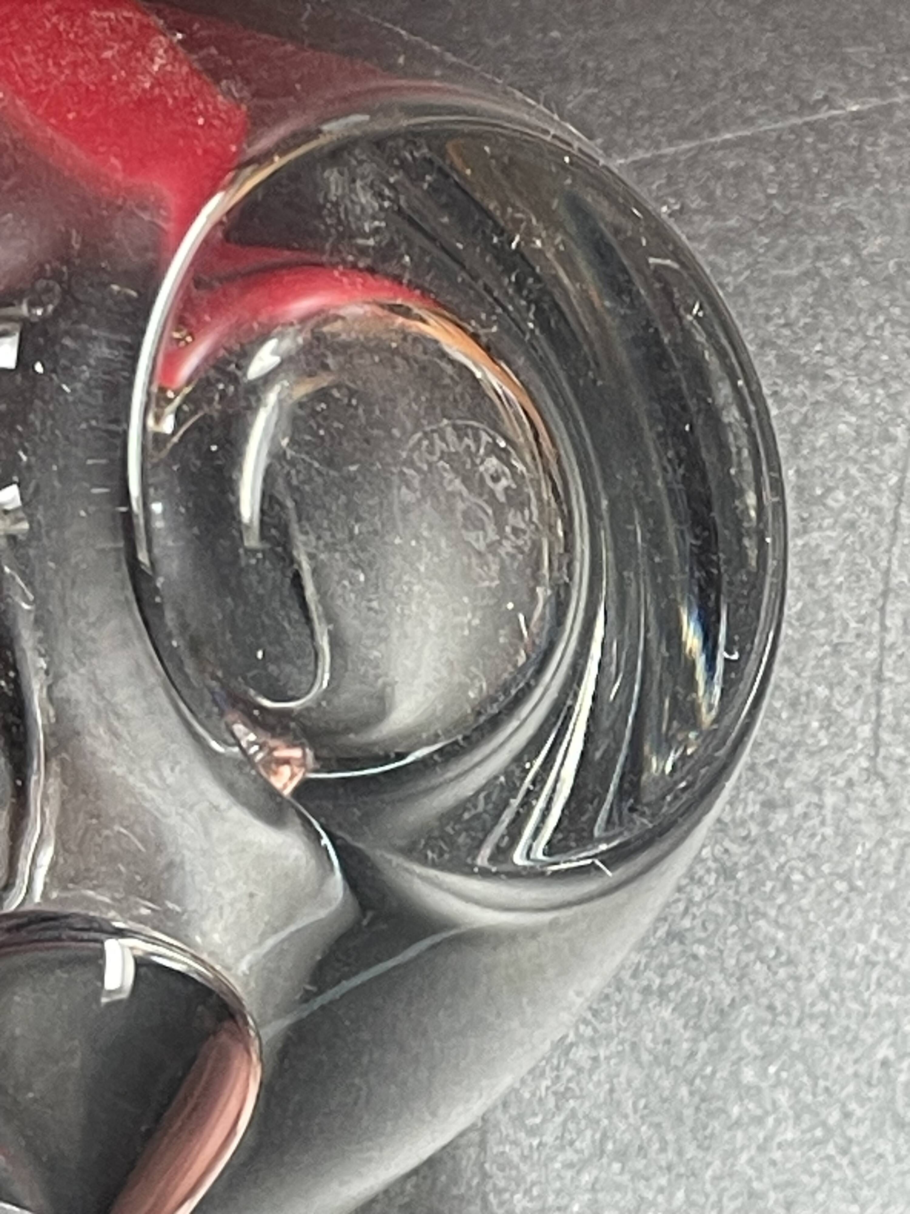 Superb signed baccarat crystal mug cup / vintage / 1300 gr