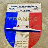 Vintage samsonite streamlite hat suitcase - liner france