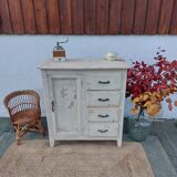 Parisian buffet, chippy paint effect