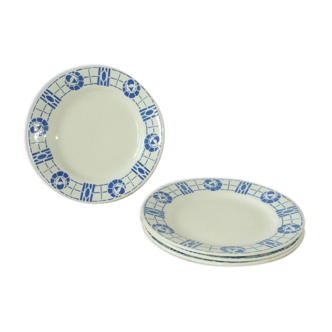 Set of 4 old plates