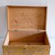 Ancient rice starch wooden case trunk W. Paterson, france