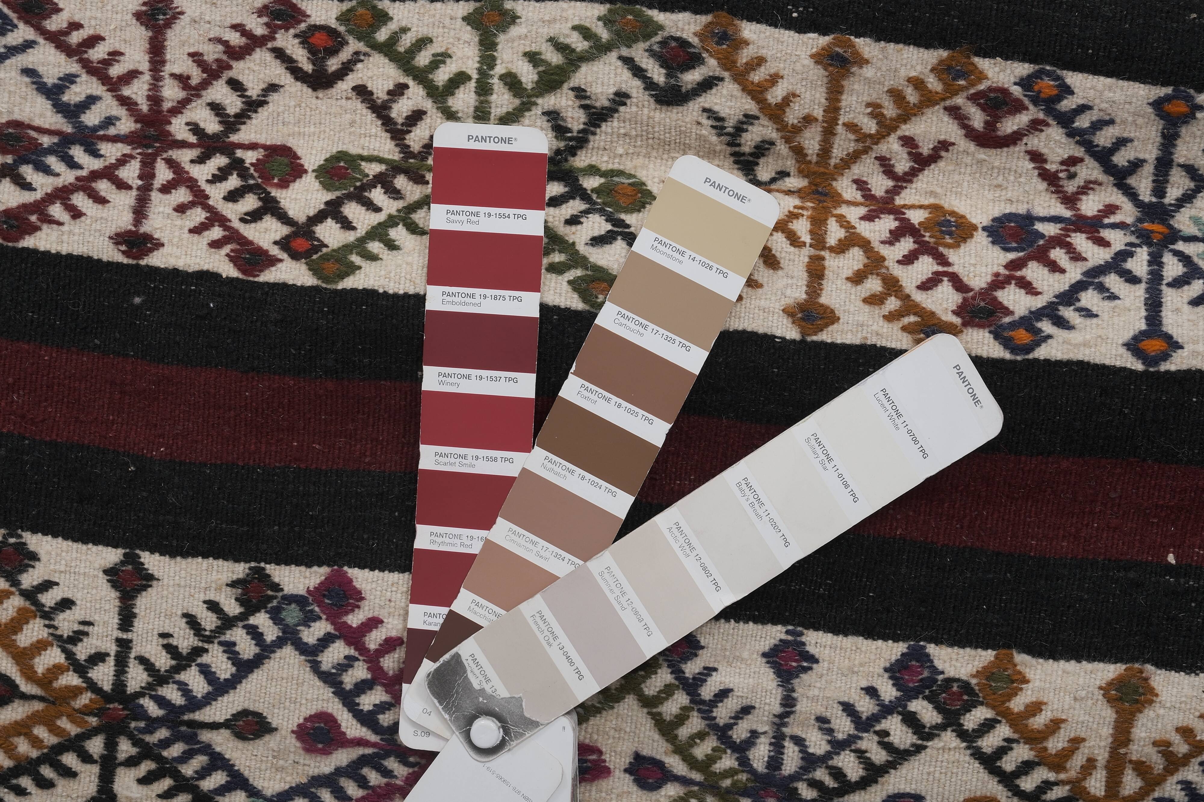 Vintage Turkish Oushak Handwoven Rug 69x465 cm