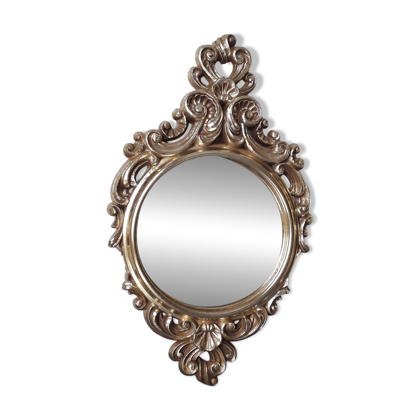 Vintage gold wall mirror