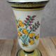 Antique Henriot Quimper vase with Breton floral decoration.
