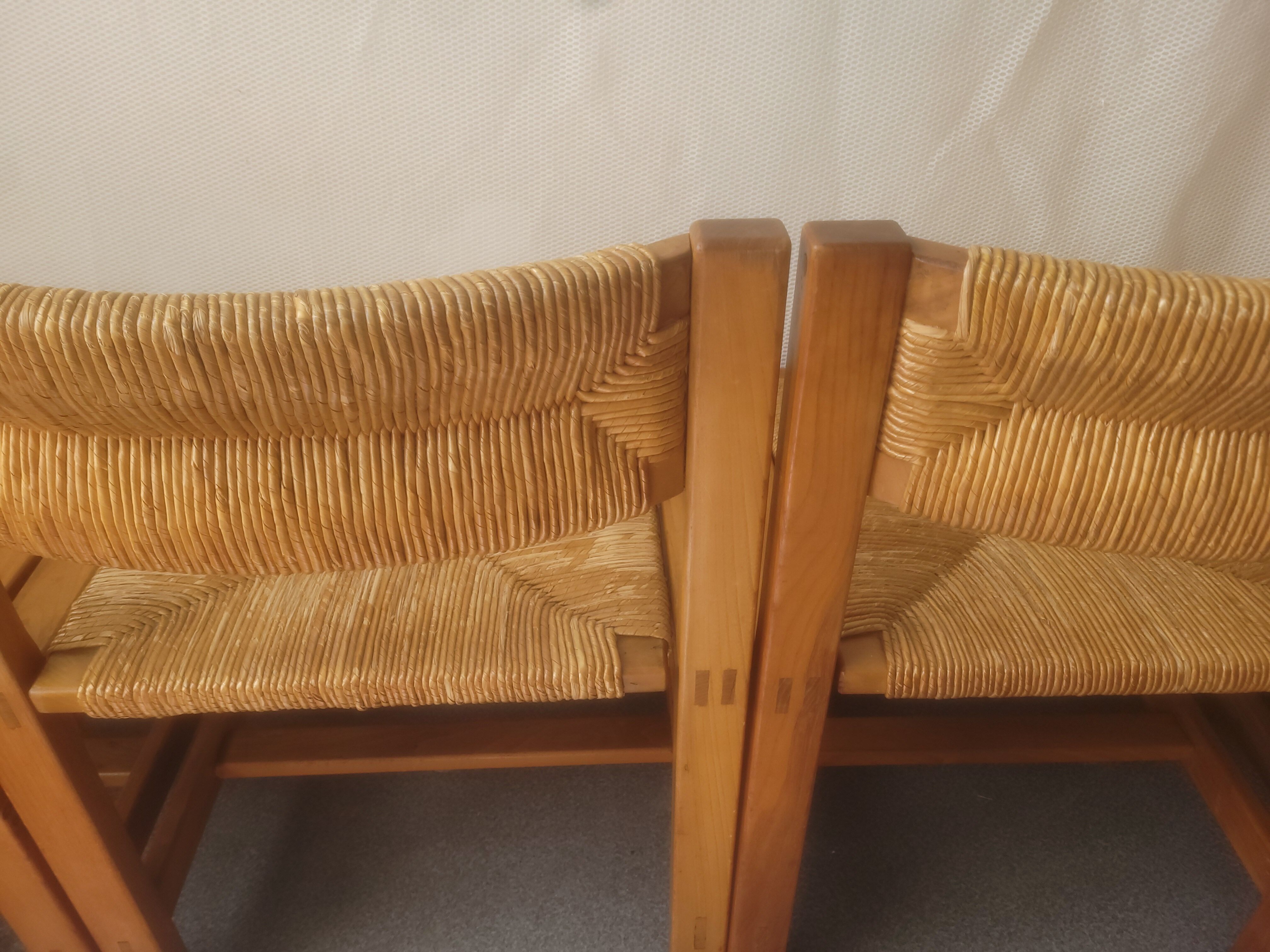 Series of 4 elm chairs and mulched back house revival