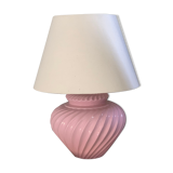 Vintage pink ceramic lamp