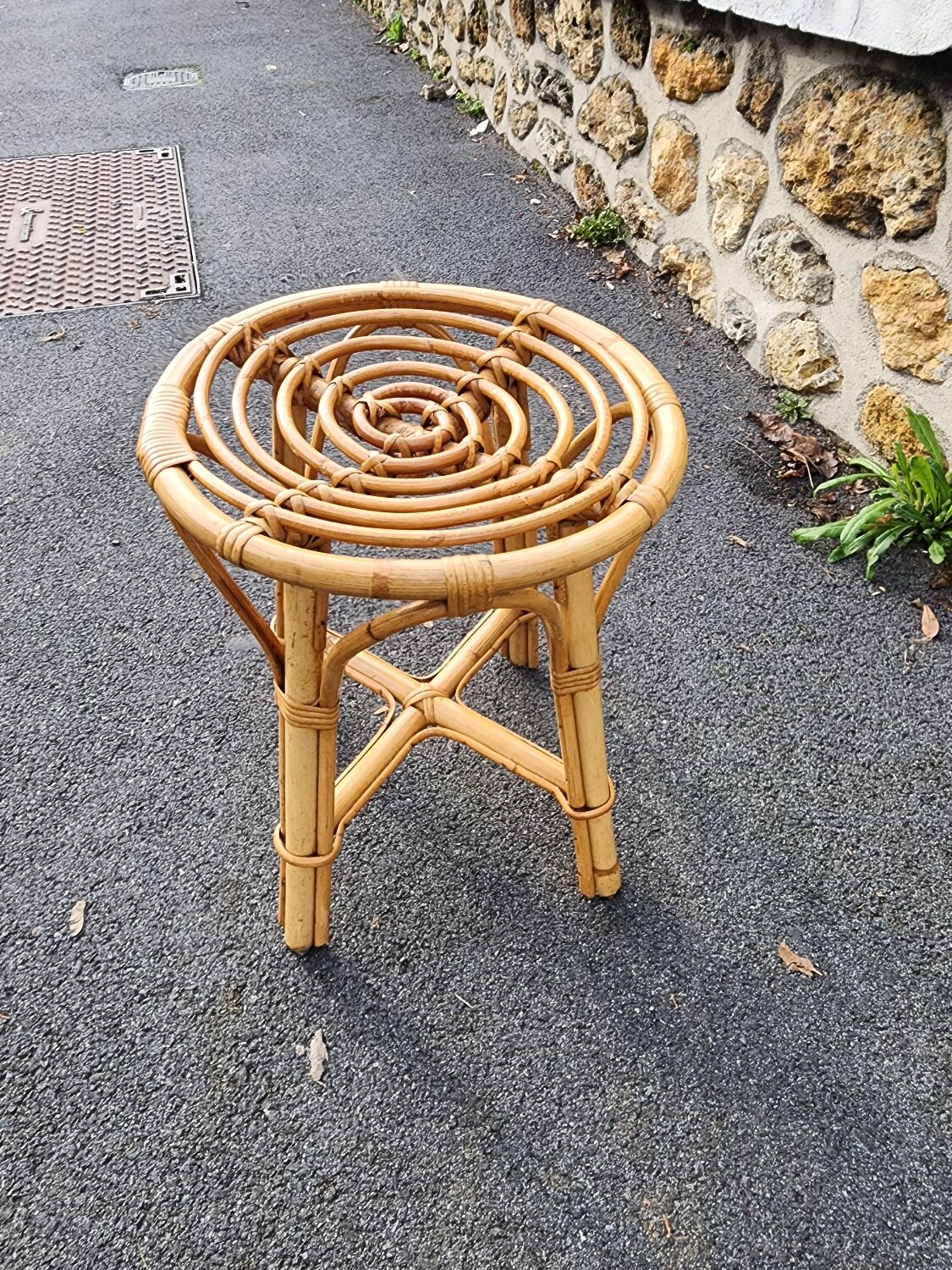 Rattan stool