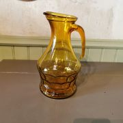 Vintage yellow glass jug