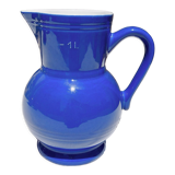 Blue ceramic pitcher Emile Henry