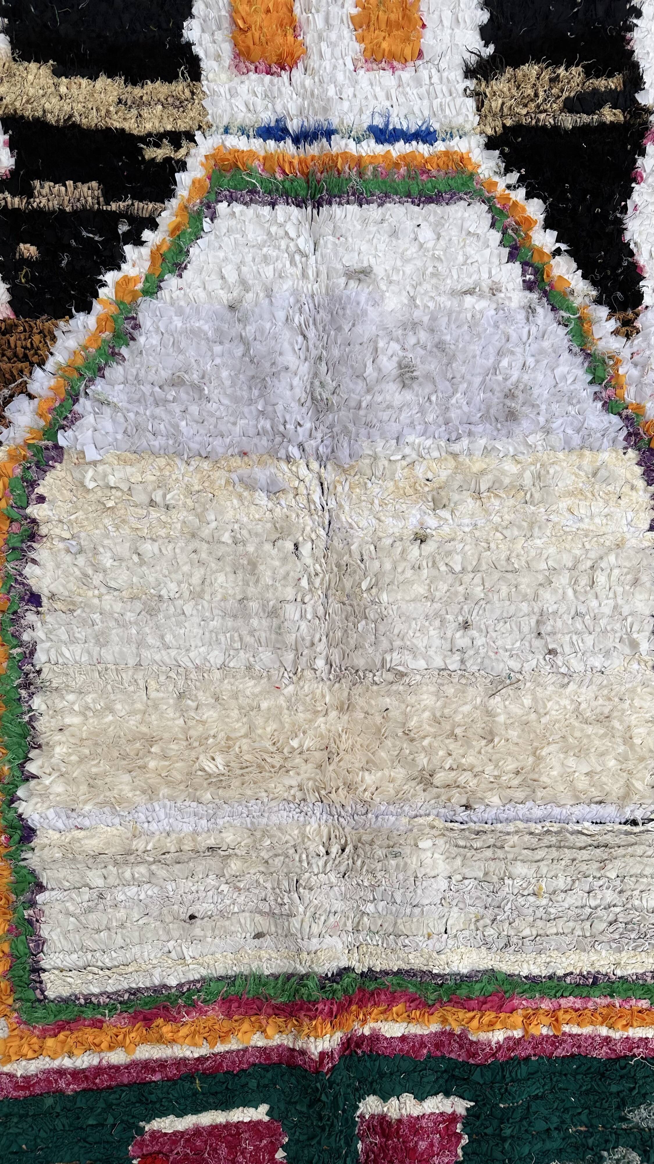 Boucherouite carpet - 121 x 226 cm