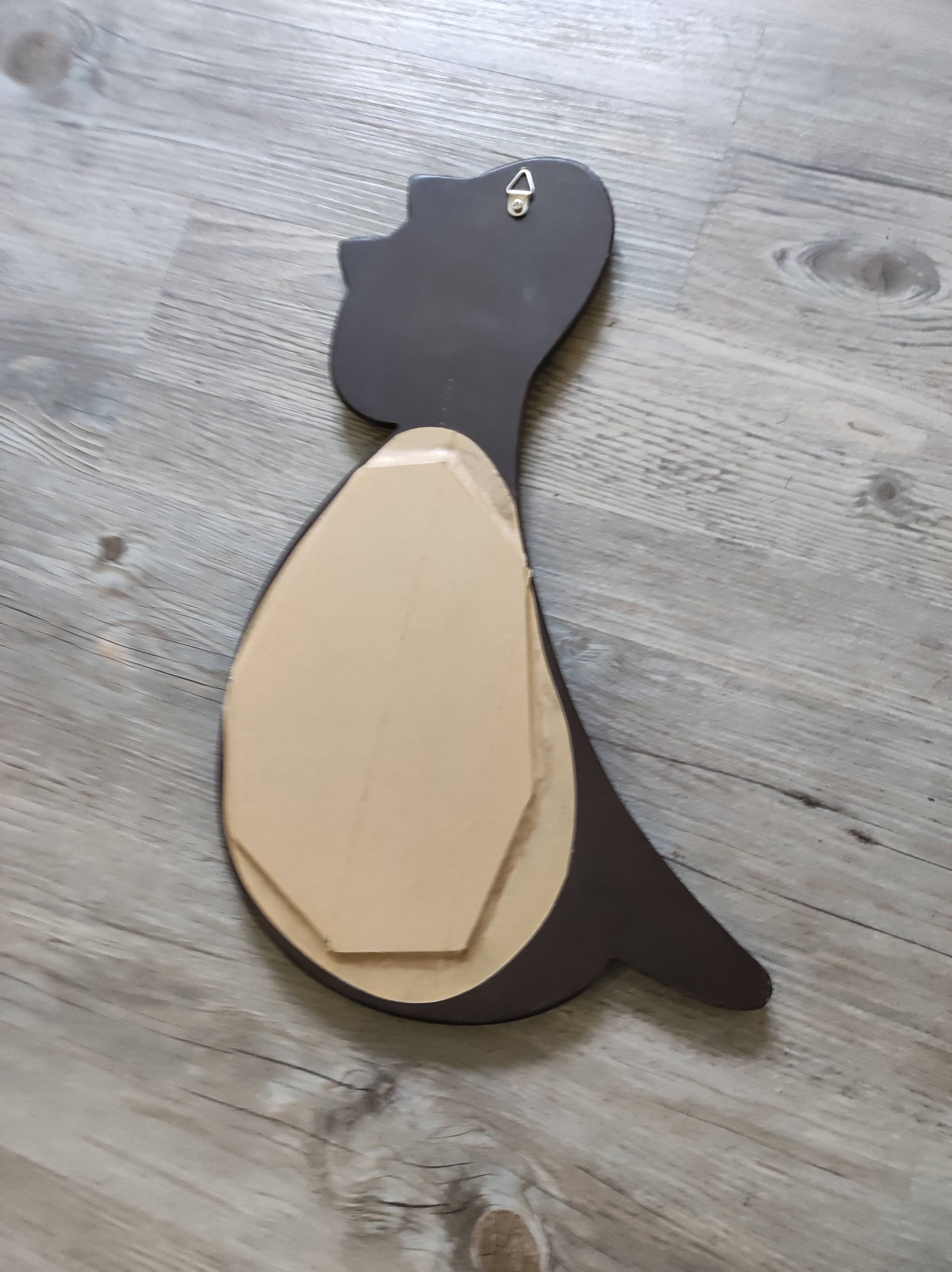 Mirror cat frame wood vintage