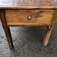 Antique Rustic Solid Cherry Farmhouse Table with 3 Drawers and 1 Pull Out