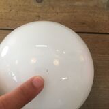 White glass globe ø20 cm