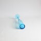 Vintage handblown blue bubble glass bottle vase