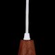 Rare Ernst Voss pendant lamp / glass / teak / aluminium / mid-century Danish modern design / 1960s