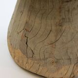 Cache-pot primitif africain en bois
