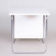 White Bauhaus desk made in 1930s Czechia by Robert Slezak