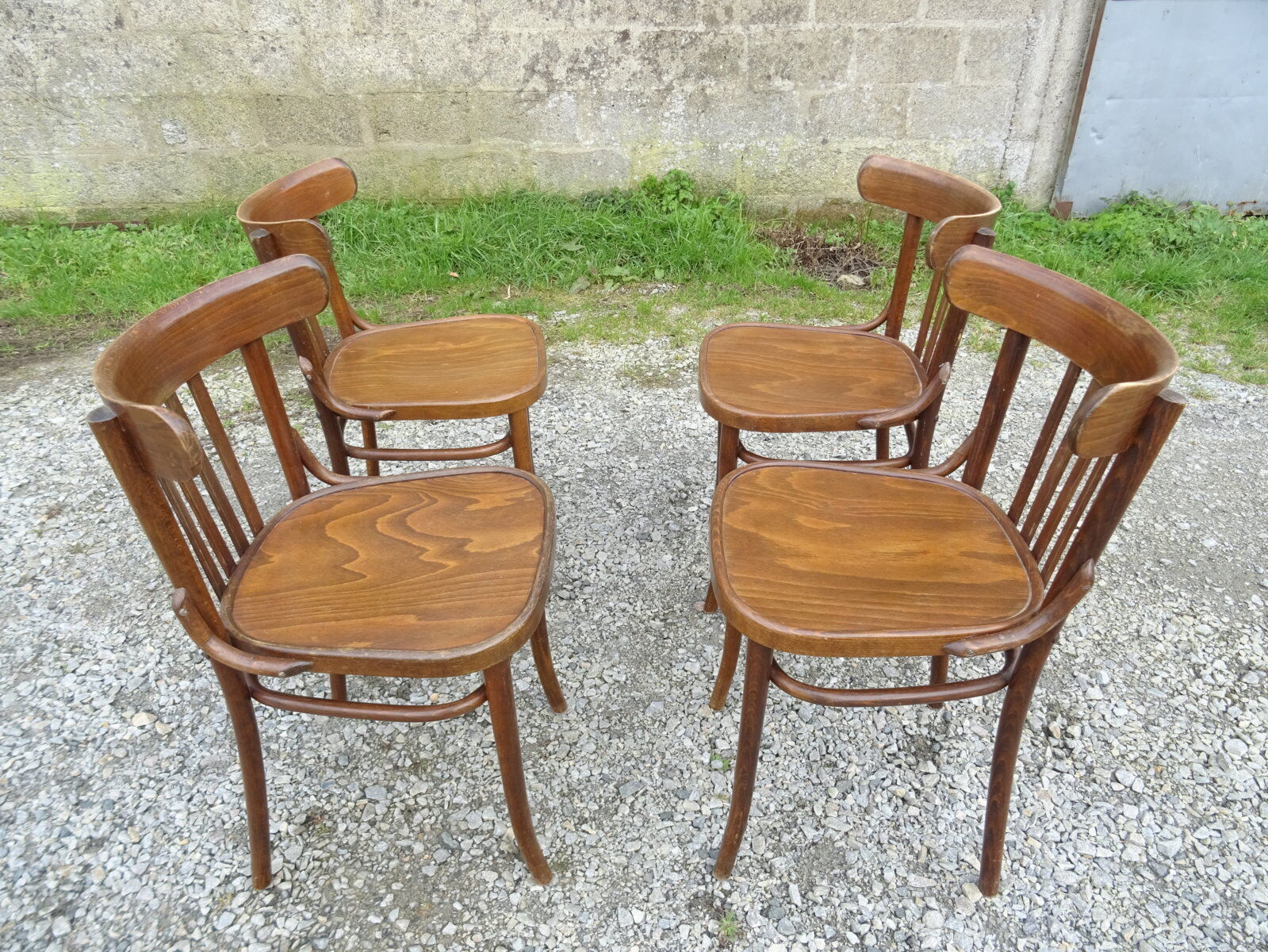 Series of 4 bistro chairs