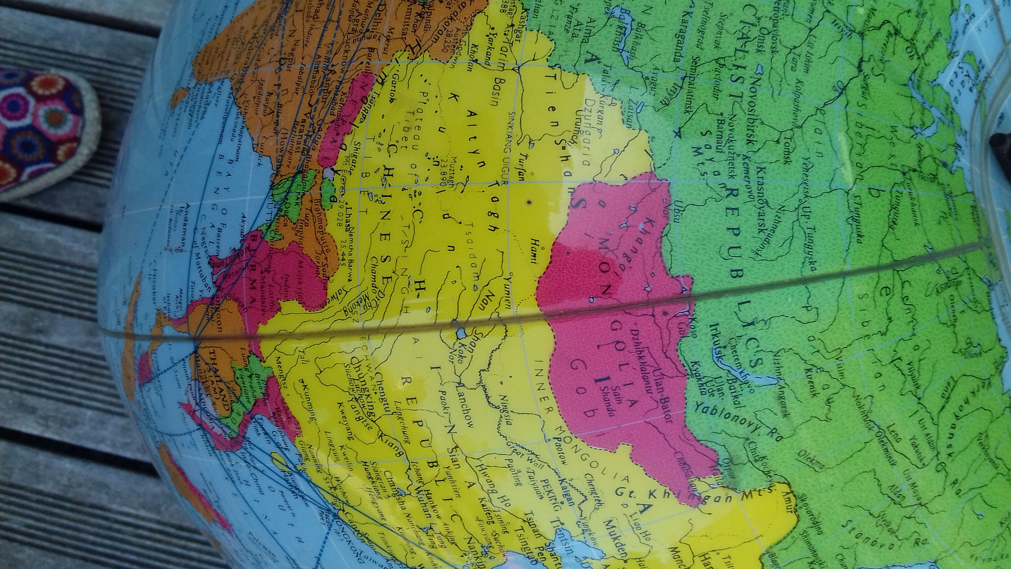 Mappemonde Air France vintage