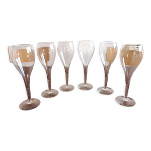 Lot de 6 verres à champagne Tulipe