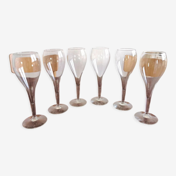 Set of 6 champagne glasses "Tulip" - Glass cup 25 cl