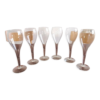 Set of 6 champagne glasses "Tulip" - Glass cup 25 cl