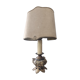 Lampe pied bronze doré style rocaille