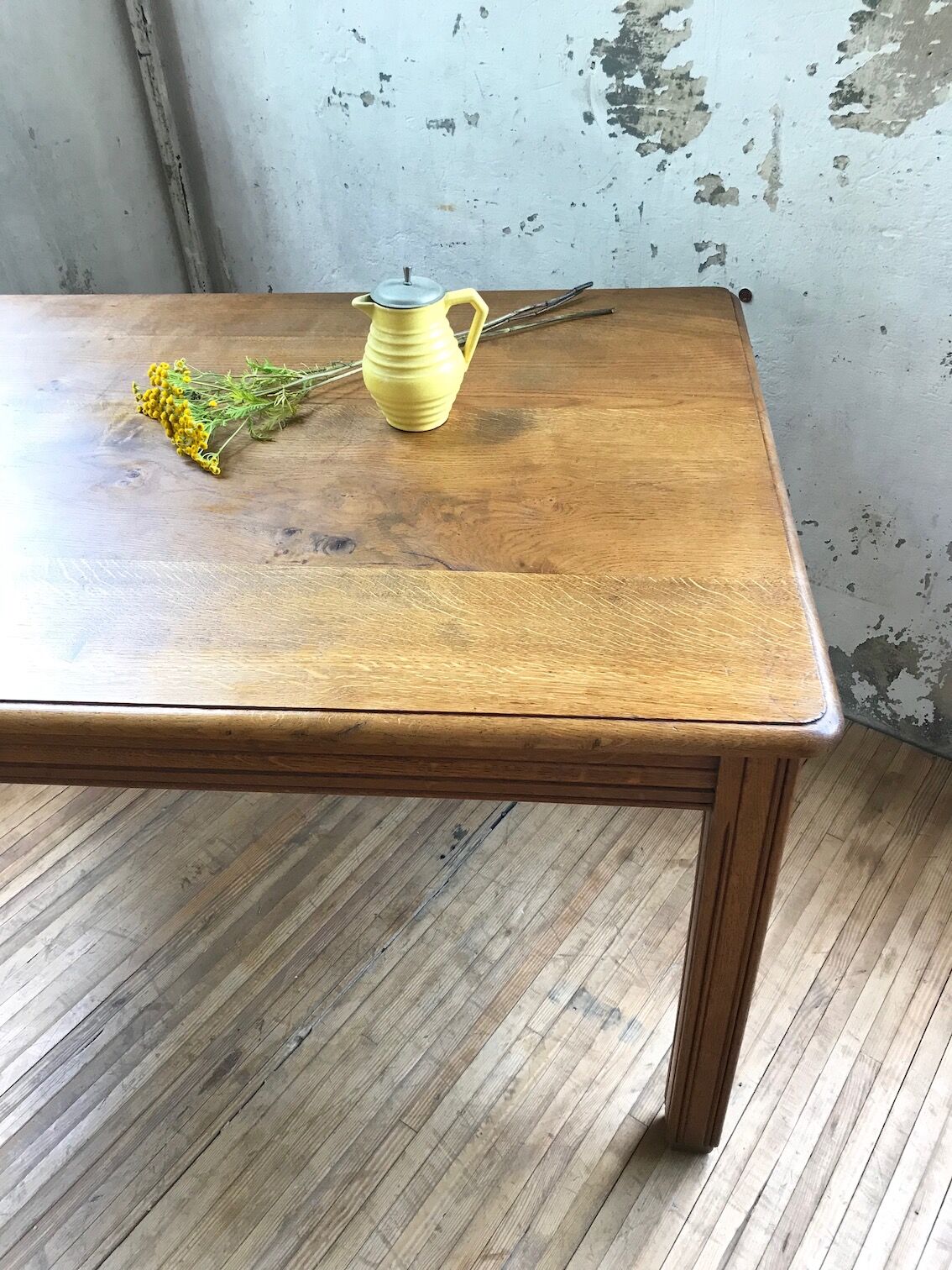 Bistro table in solid oak