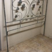 Wrought iron headboard – handcrafted – 148 × 134 cm