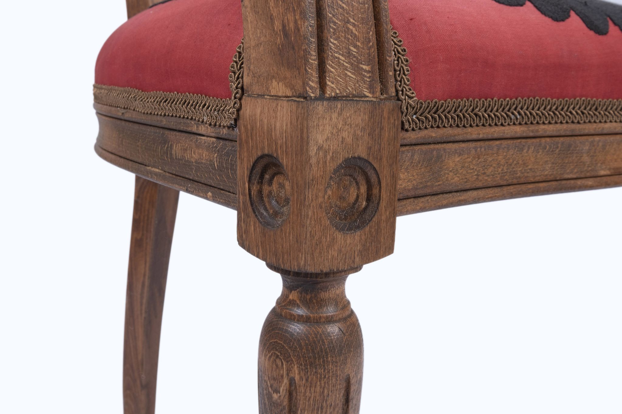Bohemian chair, Suzani embroidery armchair with bergere style