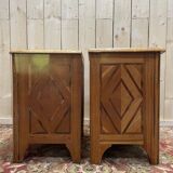Paire de tables de chevets, commodes de style Louis XIV