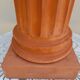 Antique fluted terracotta column or pedestal