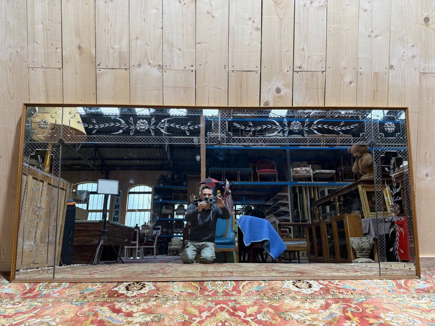 Bistro mirror - Venetian Art Nouveau style