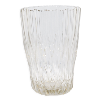 1960s modern glass vase by Jiří Řepásek, Poděbrady Czechoslovakia