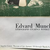 Exhibition poster Edvard Munch, Los Angeles County Museum of Art, 1969