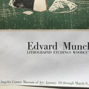 Exhibition poster Edvard Munch, Los Angeles County Museum of Art, 1969