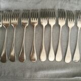 Set of christofle spoons and forks