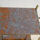 Pair of bedside tables in gilded brass and glass, midcentury