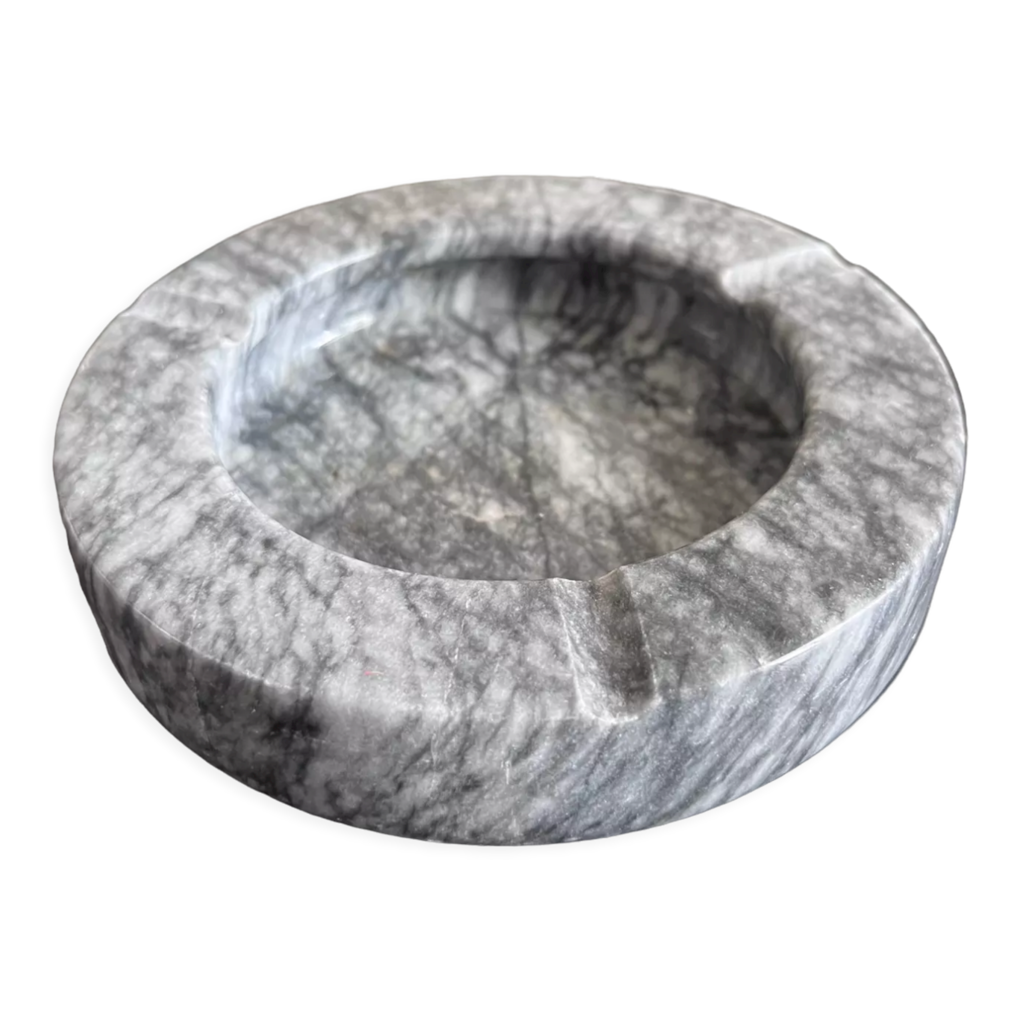 Gray marble ashtray