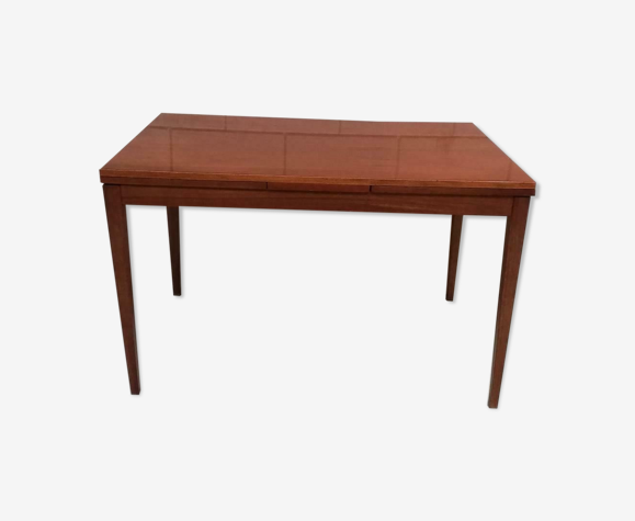 Table à manger vintage extensible en teck 1960